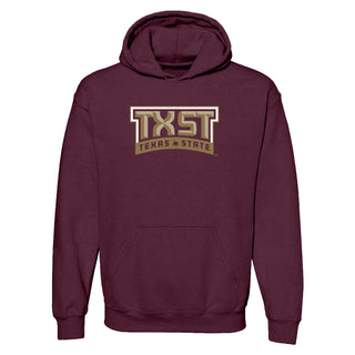 Texas State Bobcats Arch Logo Hoodie - Maroon