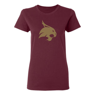 Texas State Bobcats Primary Logo Women's T-Shirt - Maroon