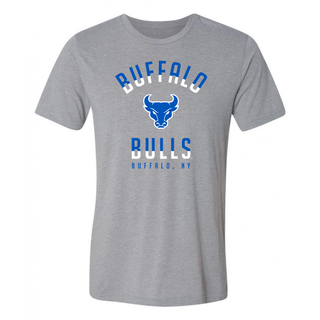 University at Buffalo Bulls Division Arch Canvas Triblend Short Sleeve T Shirt - Athletic Heather