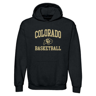 Colorado Arch Logo Basketball Hoodie - Black
