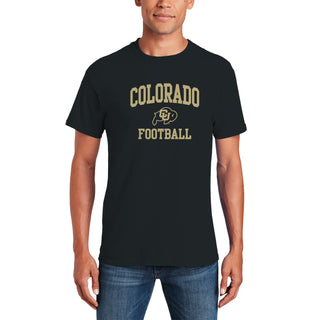 Colorado Arch Logo Football T-Shirt - Black