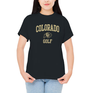 Colorado Arch Logo Golf T-Shirt - Black