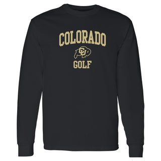 Colorado Arch Logo Golf Long Sleeve - Black