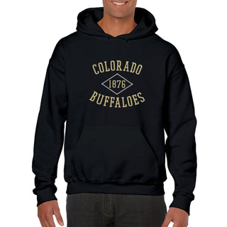 Colorado Faux Stitch Arch Hoodie - Black