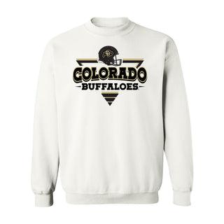 Colorado Buffaloes Football Triangle Sweatshirt - White