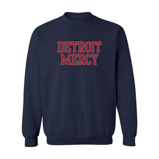 Detroit Mercy Titans Basic Block Crewneck - Navy