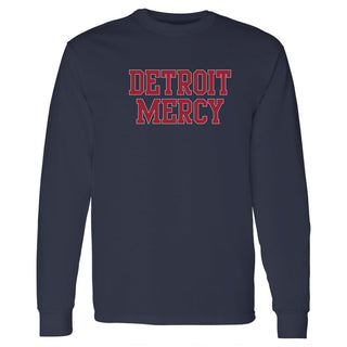 Detroit Mercy Titans Basic Block Long Sleeve - Navy