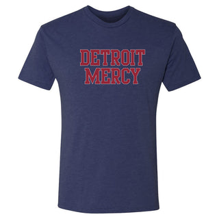 Detroit Mercy Titans Basic Block NLA Triblend T-Shirt - Vintage Navy