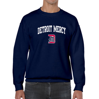 Detroit Mercy Titans Arch Logo Crewneck - Navy