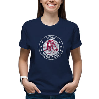 Detroit Mercy Titans Distressed Circle Logo T-Shirt - Navy