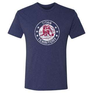 Detroit Mercy Titans Distressed Circle Logo NLA Triblend T-Shirt - Vintage Navy