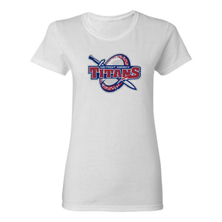 Detroit Mercy Titans Primary Logo Womens T-Shirt - White