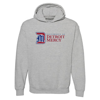 Detroit Mercy Institutional Logo Hoodie - Sport Grey