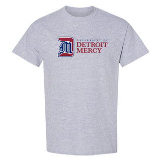 Detroit Mercy Institutional Logo T-Shirt - Sport Grey