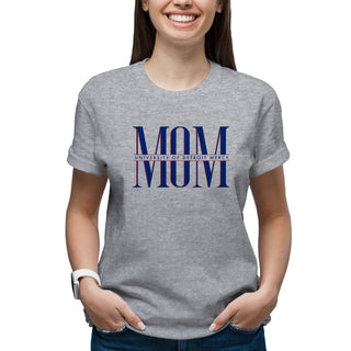 Detroit Mercy Classic Mom T-Shirt - Sport Grey