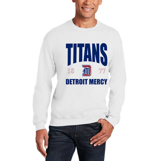 Detroit Mercy Titans Giving Noise JA BTB Crewneck - White