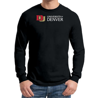 University of Denver Pioneers Basic Block Long Sleeve T-Shirt - Black