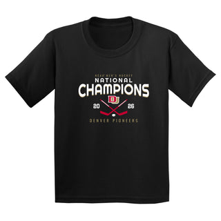 Denver 2026 Hockey National Champions Rounded Youth T-Shirt