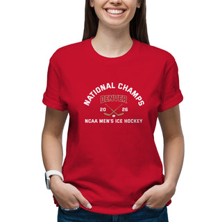 Denver 2026 Hockey National Champions Blocked Shot T-Shirt
