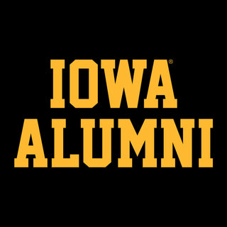 University of Iowa Hawkeyes Basic Block Alumni Triblend Short Sleeve T Shirt - Vintage Black