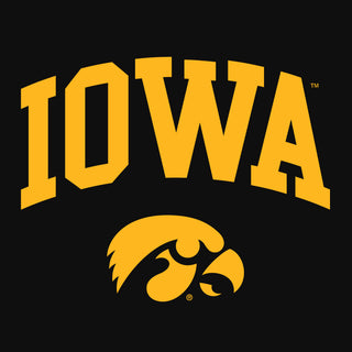 University of Iowa Arch Logo Heavy Cotton Youth Short Sleeve T-Shirt - Black