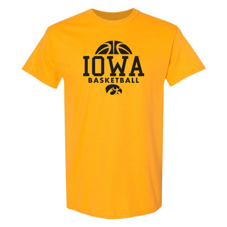 University of Iowa Hawkeyes Basketball Hype Short Sleeve T Shirt - Gold