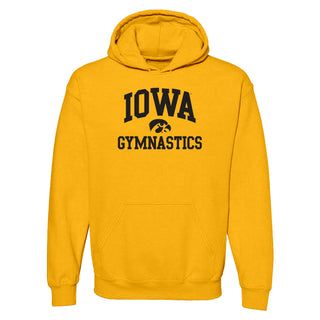 University of Iowa Hawkeyes Arch Logo Gymnastics Hoodie- Gold