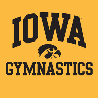 University of Iowa Hawkeyes Arch Logo Gymnastics Hoodie- Gold