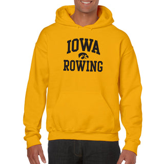 University of Iowa Hawkeyes Arch Logo Rowing Hoodie - Gold