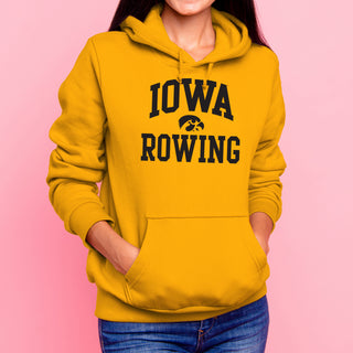 University of Iowa Hawkeyes Arch Logo Rowing Hoodie - Gold