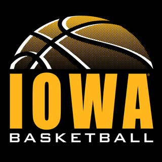 University of Iowa Hawkeyes Basketball Shadow Short Sleeve T Shirt - Black