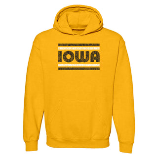 Iowa Hawkeyes Retro Underline Hoodie - Gold