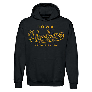 University of Iowa Hawkeyes Road Trip Heavy Blend Hoodie - Black