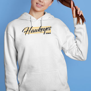 University of Iowa Hawkeyes Screen Play Cotton Heavy Blend Hoodie- White