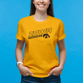 Iowa Warrior Slant T-Shirt - Gold
