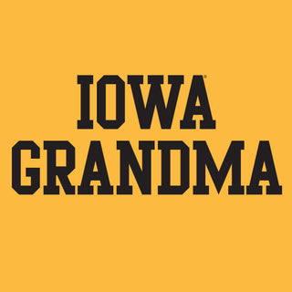 Iowa Basic Block Grandma T-Shirt - Gold