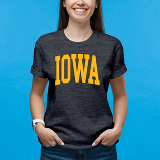 The University of Iowa Hawkeyes Mega Arch T-Shirt - Dark Heather