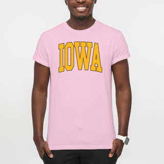 The University of Iowa Hawkeyes Mega Arch T-Shirt - Light Pink
