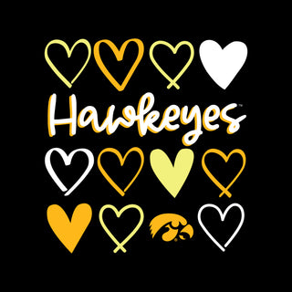 Iowa Hearts Toddler T-Shirt - Black