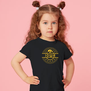 Iowa Sunny Circle Toddler T-Shirt  - Black