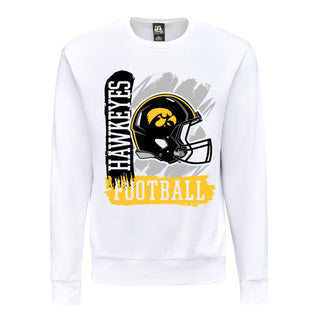 Iowa 90s Big Print Crewneck - White