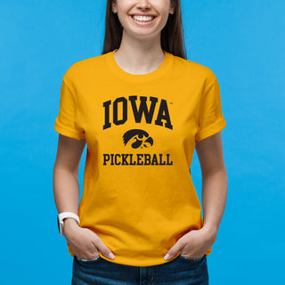 Iowa Hawkeyes Arch Logo Pickleball T-Shirt - Gold