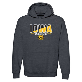 Iowa Wrestling Top Flight Hoodie - Dark Heather