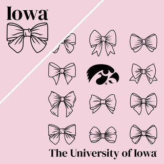Iowa Bow Bliss Crewneck - Light Pink