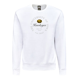 Iowa Roundabout BTB Crewneck - White