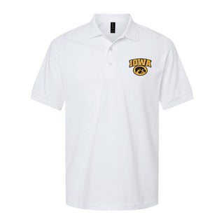 Iowa Arch Logo EMB Dryblend Jersey Polo