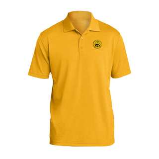 Iowa Basketball Outline LC EMB Polo - Gold