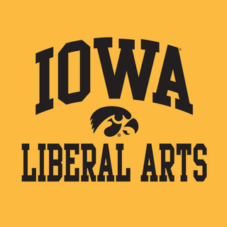 University of Iowa Hawkeyes Arch Logo Liberal Arts Short Sleeve T Shirt - Gold