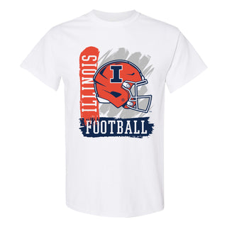 Illinois 90s Big Print T-Shirt - White