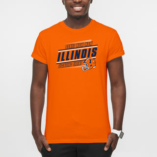 Illinois Fighting Illini Action Cheer T-Shirt - Orange